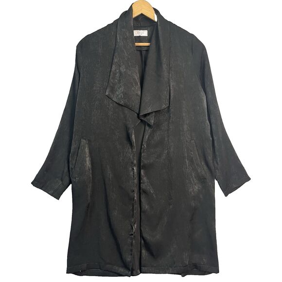 Sage The Label Kimono Womens Sz M Velvet Tie Burn Out Floral Cottage Whimsygoth - Picture 1 of 8